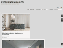 Tablet Screenshot of experienceandhotel.com